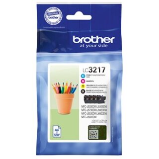 Brother Tinte LC-3217VALDR Value Pack (BK(C/M/Y)