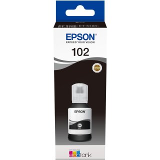 Epson Tinte 102 EcoTank C13T03R140 Schwarz bis zu 7.500 Seiten