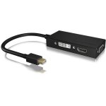 Adapter ICY BOX mini DisplayPort > DVI/HDMI/VGA 4K...