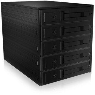 ICY BOX Backplane für 5x HDD für 3x 5,25" Schacht mit Schloss und Lüfter