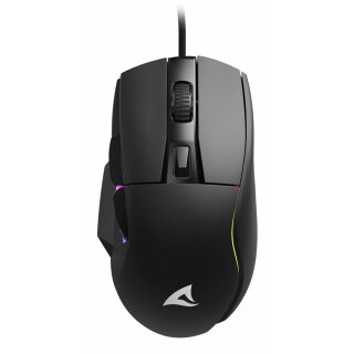 Sharkoon Maus Shark SGM35 Optisch 6 Tasten 6.400 DPI schw