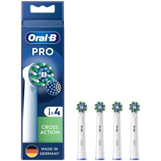 Oral-B Aufsteckbürsten CrossAction Pro 4er Weiß