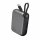 4smarts Powerbank Pocket mit USB-C Kabel 10000mAh. spacegrau
