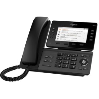 GIGASET P825 IP PRO IP Tischtelefon 12.7 cm 5 Zoll aufklappbares TFT-Farbdisplay USB 2x RJ45 Anschl. fr P800 KEY PRO Exp. Mod. PoE