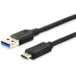 Equip Kabel USB-A 3.2 -> C St/St 0.25m 3A/20V sw...