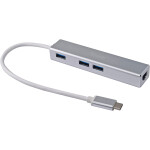 Equip Adapter USB-C-> RJ45(1GB) 10/100/1000+3xUSB3.0...
