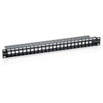 Equip Patchpanel 24x Cat6 19" UTP 1HE Keystone...