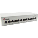 Equip Patchpanel 12x RJ45 Cat6 FTP Desktop ISO/IEC hellgrau