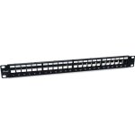 Equip Patchpanel 24x Cat6A 19" FTP 1HE Keystone...
