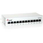 Equip Patchpanel 12x RJ45 Cat6 FTP Desktop ISO/IEC hellgrau