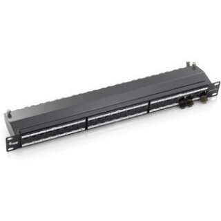 Equip Patchpanel 24x RJ45 Cat6A 19" FTP 1HE Premium hellgrau