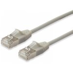 Equip Patchkabel Cat6A F/FTP 2xRJ45 0.25m beige Slim LSZH...