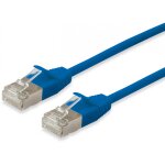 Equip Patchkabel Cat6A F/FTP 2xRJ45 20.00m blau Slim LSZH...