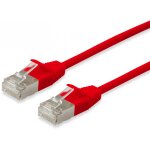 Equip Patchkabel Cat6A F/FTP 2xRJ45 20.00m rot Slim LSZH...