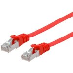 Equip Patchkabel Cat6A U/FTP 2xRJ45 0.50m rot Flach LSZH...