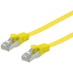 Equip Patchkabel Cat6A U/FTP 2xRJ45 0.50m gelb Flach LSZH...