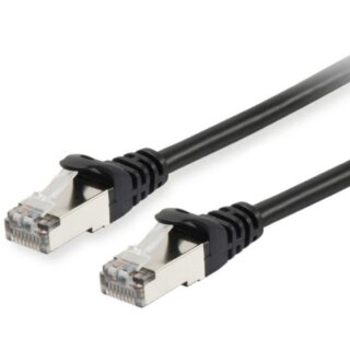 Equip Patchkabel Cat6 S/FTP 2xRJ45 0.25m schwarz LSZH Polybeutel