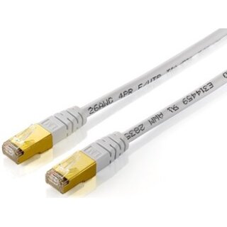 Equip Patchkabel Cat5e F/UTP 2xRJ45 10.00m weiß Polybeutel