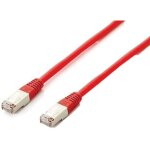 Equip Patchkabel Cat6A S/FTP 2xRJ45 0.50m rot Plat.LSZH...