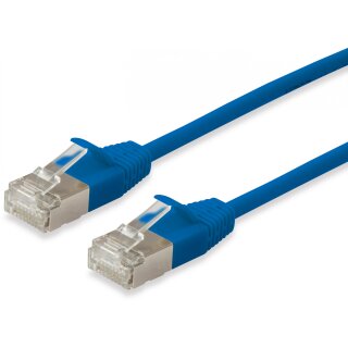 Equip Patchkabel Cat6A F/FTP 2xRJ45 5.00m blau Slim LSZH Polybeutel