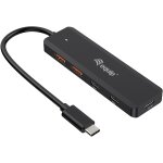 Equip USB-Hub 4-Port 3.2/C->2xUSB-C 2xUSB-A 10Gbps...