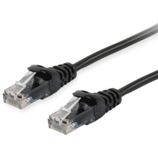 Equip Patchkabel Cat6 U/UTP 2xRJ45 0.50m schwarz Polybeutel
