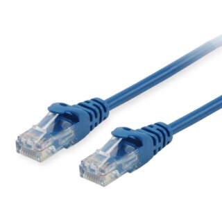Equip Patchkabel Cat6 U/UTP 2xRJ45 0.25m blau Polybeutel