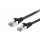 Equip Patchkabel Cat6 S/FTP 2xRJ45 0.15m schwarz LSZH Polybeutel