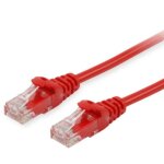Equip Patchkabel Cat6 U/UTP 2xRJ45 0.15m rot Polybeutel