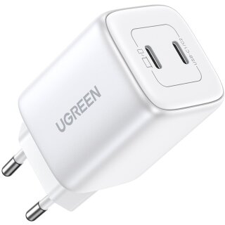 UGREEN Nexode 45W Dual USB-C PD Charger (25W+20W) white