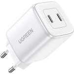 UGREEN Nexode 45W Dual USB-C PD Charger (25W+20W) white