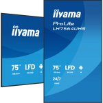 IIYAMA 189.3cm(75") LH7564UHS-B1AG 16:9 2xHDMI+USB-C...