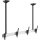Equip Deckenhalterung 45"-55"/2TFT je 50kg 1Gelenk neig. sw lite Retail (Speditionsversand)