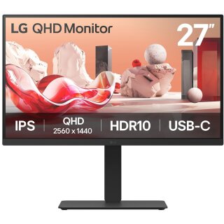 LG LCD 27BA75QB-B 27" black USB-C. KVM. Daisy Chain.RJ45