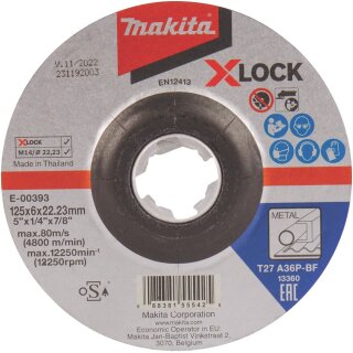 Makita E-00393 Schruppscheibe 125x6mm Stahl