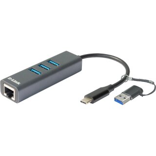 D-Link DUB-2332 USB-C/USB auf Gigabit Ethernet