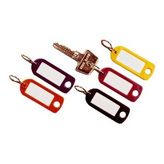DURABLE Schlüsselanhänger Key Clip 6 Stück farbig sortiert