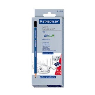 STAEDTLER Bleistift Lumograph Set 6B-2H