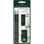 FABER-CASTELL Bleistift Castell 9000 Jumbo Set BK