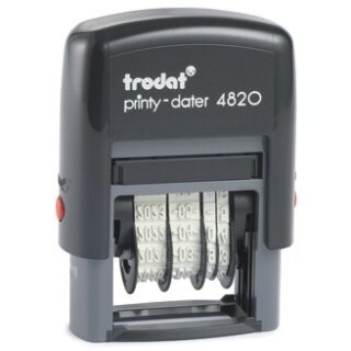 trodat Datumstempel Printy ISO schw+Kissen schw 4820