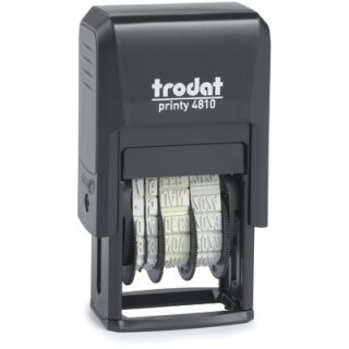 trodat Datumstempel Printy NL schw + Kissen schw 4810