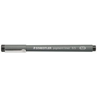STAEDTLER pigment liner 0.5mm schwarz 10 Stück