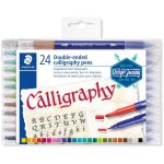 STAEDTLER Fasermaler D.spitze calligraph 24ST