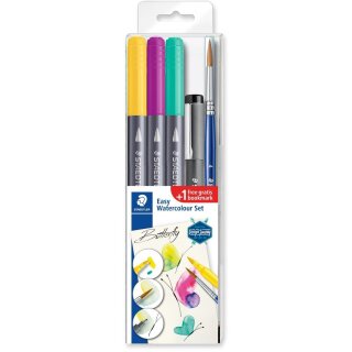 STAEDTLER Wassermalset Schmetterling(3Pinselmarkern. 1Pigmen