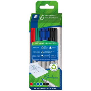 STAEDTLER Universalstift Lumocolor non permanent F 6er-Set retail