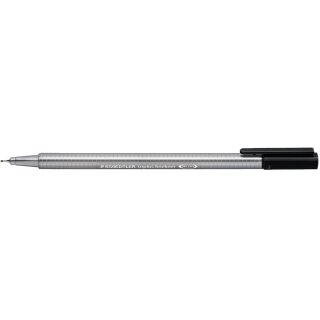 STAEDTLER Fineliner triplus schwarz 4er-Set retail