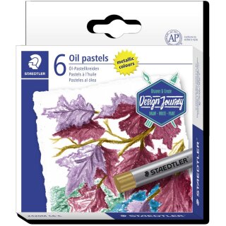 STAEDTLER "Design Journey" Ölpastelkreide Set metallic 6er retail