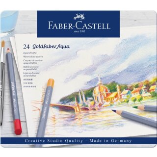FABER-CASTELL Aqua.stift Goldfaber Aqua 24-Metalletui
