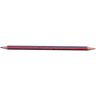FABER-CASTELL Farbstift JANUS rot/blau