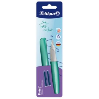 Pelikan Füller Twist Cold Alaska M f.Rechts-&Linkshänder Blister